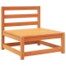 Juego de sofás de jardín 10 pzas madera maciza pino marrón cera