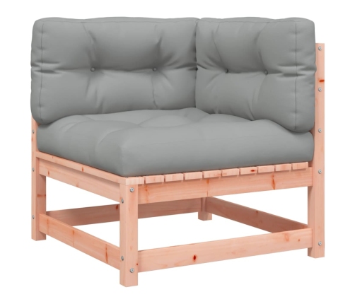Set de sofás de jardín 10 pzas con cojines madera abeto Douglas