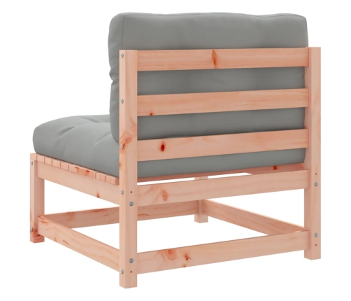 Set de sofás de jardín 10 pzas con cojines madera abeto Douglas