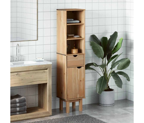 Mueble de baño OTTA madera maciza de pino 35x30x159 cm