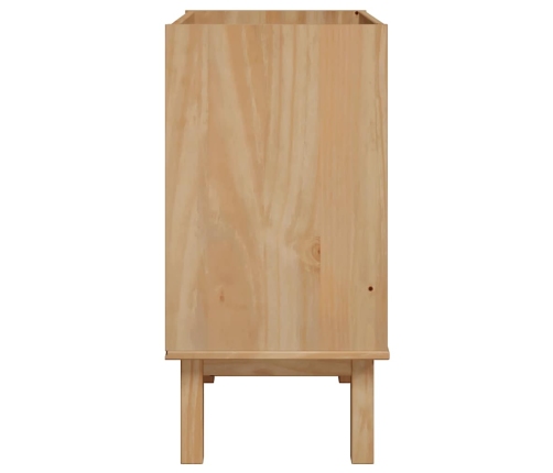 Mueble de lavabo de baño OTTA madera maciza de pino 59x40x80 cm