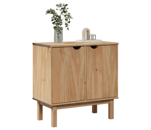 Mueble de recibidor OTTA madera maciza de pino 75x40x75 cm