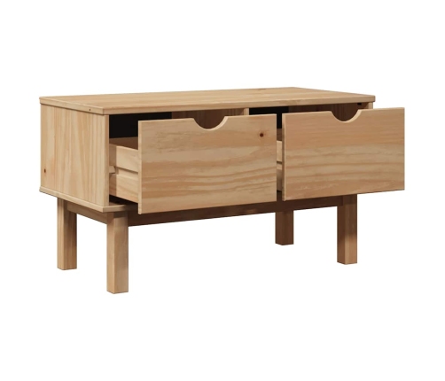 Banco de recibidor OTTA madera maciza de pino 80x40x45 cm