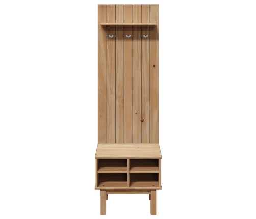 Mueble de recibidor OTTA madera maciza de pino 50x40x160 cm