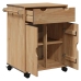 Carrito de cocina OTTA madera maciza de pino 59x45x80 cm