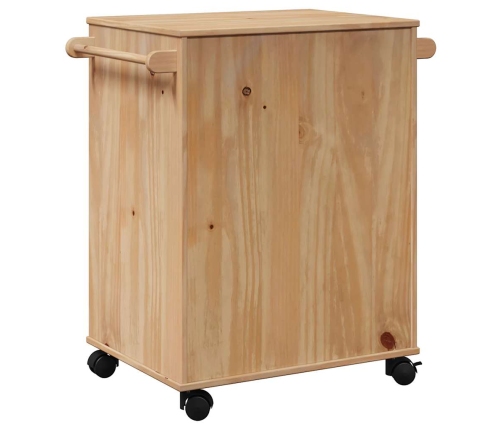 Carrito de cocina OTTA madera maciza de pino 59x45x80 cm