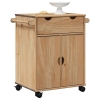 Carrito de cocina OTTA madera maciza de pino 59x45x80 cm