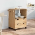 Carrito de cocina OTTA madera maciza de pino 59x45x80 cm