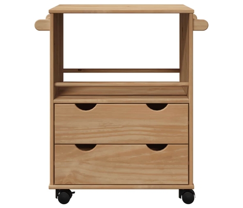 Carrito de cocina OTTA madera maciza de pino 59x45x80 cm