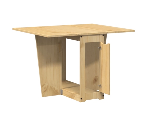 Mesa de comedor plegable mariposa Corona madera pino marrón