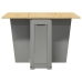 Mesa de comedor plegable mariposa Corona madera maciza gris