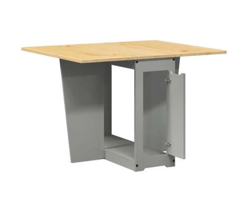 Mesa de comedor plegable mariposa Corona madera maciza gris