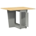 Mesa de comedor plegable mariposa Corona madera maciza gris