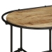 Mesa de centro madera maciza de mango rugosa 110x55x40 cm