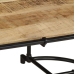 Mesa de centro madera maciza de mango rugosa 110x55x40 cm