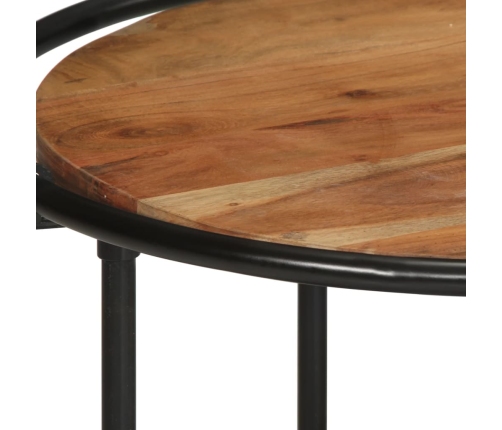 Mesa de centro madera maciza acacia 110x55x40 cm