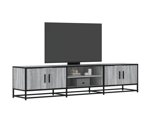 Mueble para TV madera de ingeniería gris Sonoma 180x35x41 cm