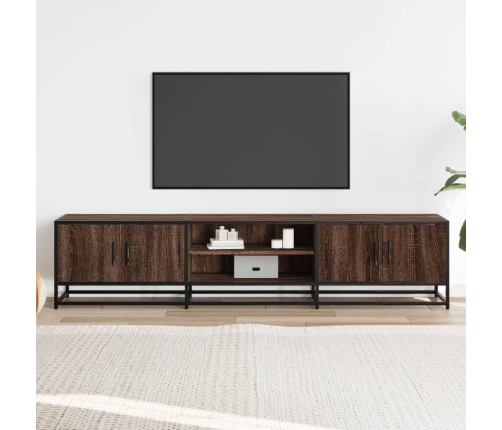 Mueble para TV madera de ingeniería roble marrón 180x35x41 cm