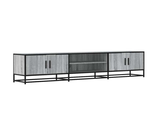 Mueble para TV madera de ingeniería gris Sonoma 210x35x41 cm