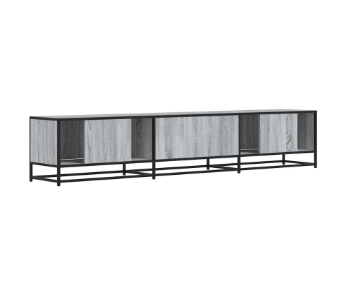 Mueble para TV madera de ingeniería gris Sonoma 210x35x41 cm