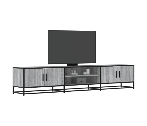 Mueble para TV madera de ingeniería gris Sonoma 210x35x41 cm