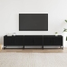 Mueble de TV madera de ingeniería negro 180x35x41 cm