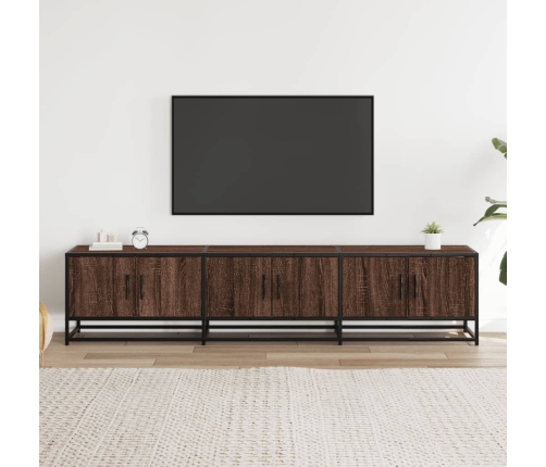 Mueble para TV madera de ingeniería roble marrón 180x35x41 cm