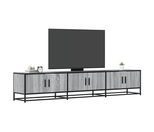 Mueble para TV madera de ingeniería gris Sonoma 210x35x41 cm