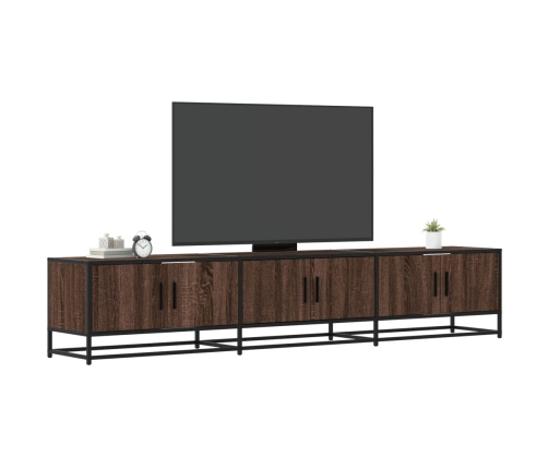 Mueble para TV madera de ingeniería marrón roble 210x35x41 cm