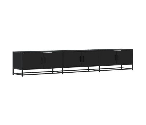 Mueble para TV madera de ingeniería negro 240x35x41 cm