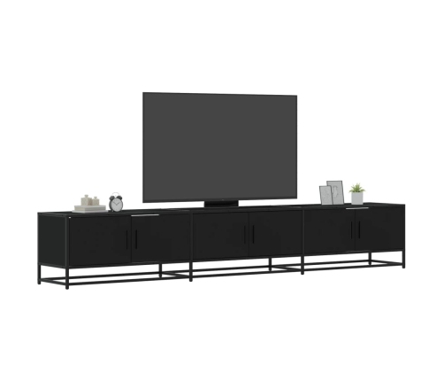 Mueble para TV madera de ingeniería negro 240x35x41 cm