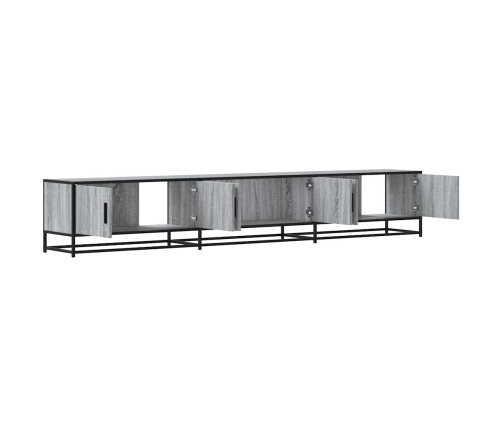 Mueble para TV madera de ingeniería gris Sonoma 240x35x41 cm