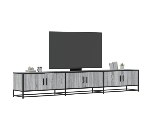 Mueble para TV madera de ingeniería gris Sonoma 240x35x41 cm