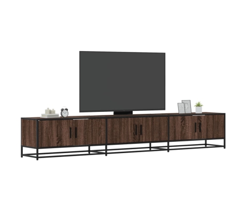 Mueble para TV madera de ingeniería marrón roble 240x35x41 cm