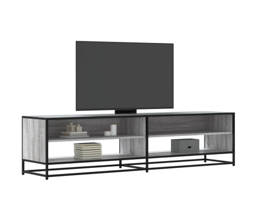 Mueble de TV madera de ingeniería gris Sonoma 180,5x40x46 cm