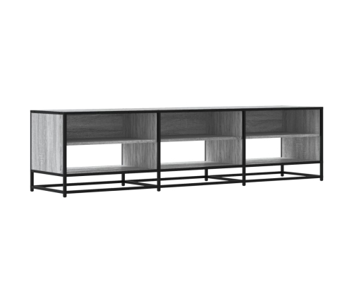 Mueble de TV madera de ingeniería gris Sonoma 180x40x46 cm