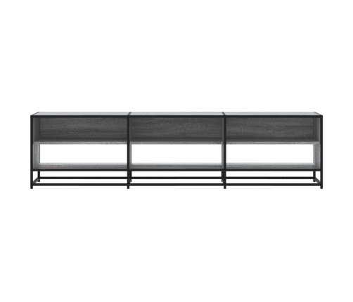 Mueble de TV madera de ingeniería gris Sonoma 180x40x46 cm