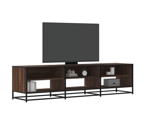 Mueble de TV madera de ingeniería marrón roble 180x40x46 cm