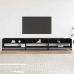 Mueble de TV madera de ingeniería negro 270x40x46 cm