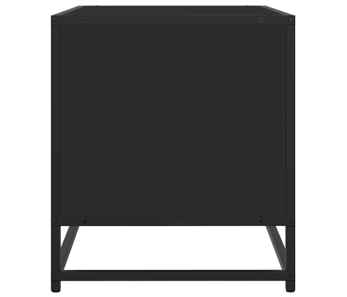 Mueble de TV madera de ingeniería negro 270x40x46 cm