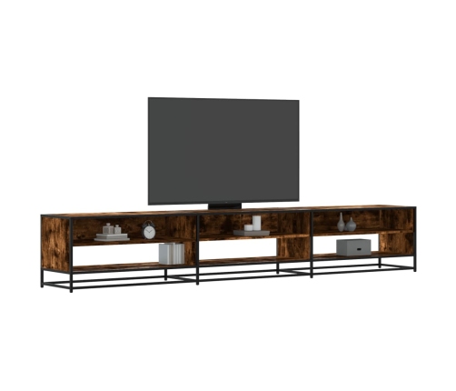 Mueble de TV madera de ingeniería roble ahumado 270x40x46 cm