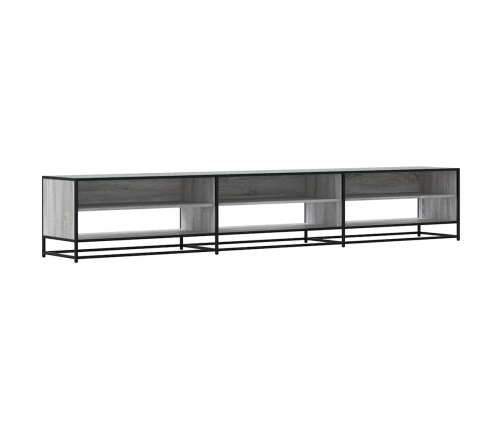 Mueble de TV madera de ingeniería gris Sonoma 270x40x46 cm