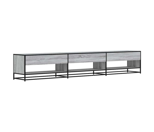 Mueble de TV madera de ingeniería gris Sonoma 270x40x46 cm