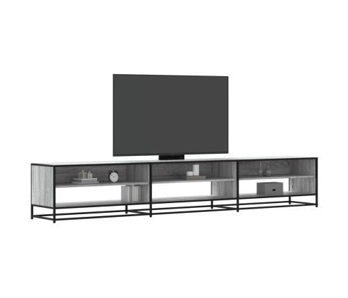 Mueble de TV madera de ingeniería gris Sonoma 270x40x46 cm