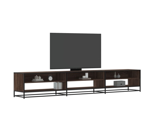 Mueble para TV madera de ingeniería marrón roble 270x40x46 cm