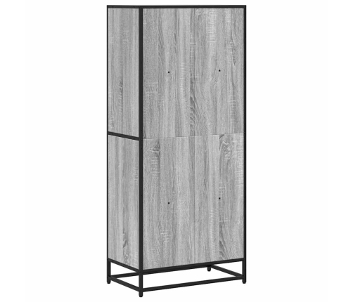 Estantería de madera de ingeniería gris Sonoma 60x35x139 cm