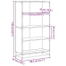 Estantería de madera de ingeniería roble Sonoma 80,5x35x139 cm