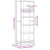 Estantería madera de ingeniería roble Sonoma 60x35x170,5 cm