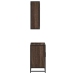 Set de muebles baño 2 pzas madera contrachapada marrón roble