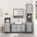 Set de muebles de baño 2 pzas madera contrachapada gris sonoma